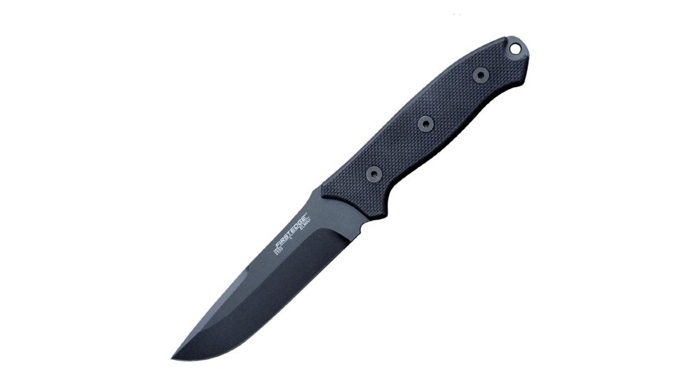 First Edge Elite Field Fixed Blade Knife Fine Edge, Elmax Bead Blast Blade, Coarse Black 5150-BBB
