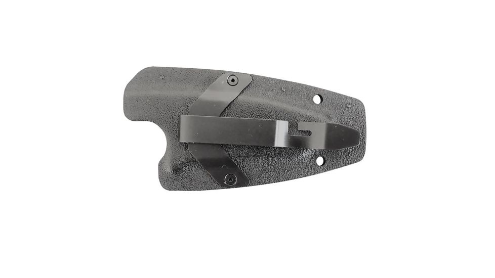 First Edge HR-1 Ryan Hoover Droppoint Fine Edge Fixed Blade Knife, Elmax Oxide Blade, Black, Droppoint Full Size, 4150