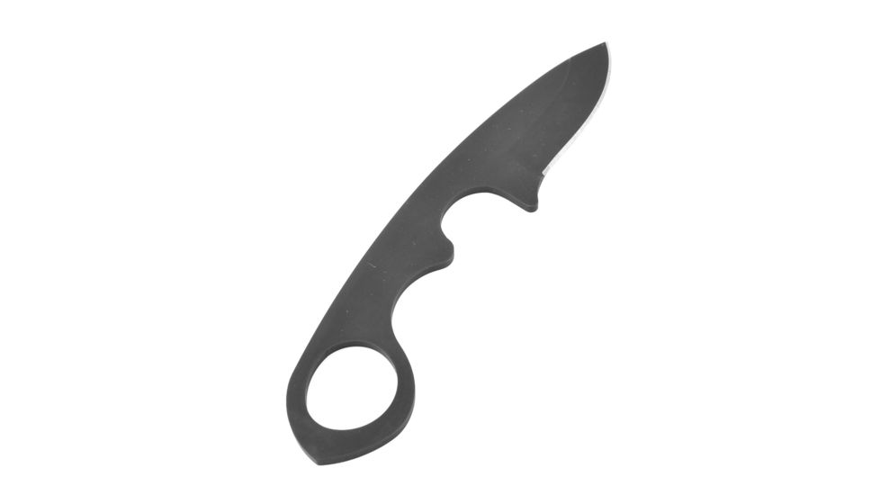 First Edge HR-2 Ryan Hoover Droppoint Fine Edge Fixed Blade Knife, Elmax Oxide Blade, Black, Droppoint Medium Size, 4350