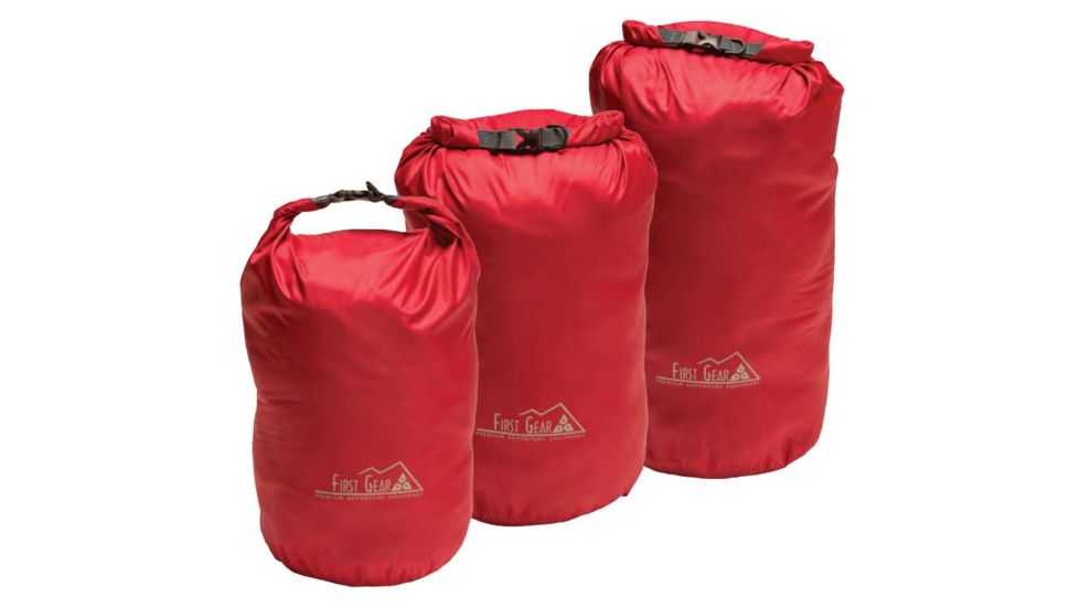 First Gear Lightweight 30 Liter Dry Bag,21.5x10x10in,Red 66902
