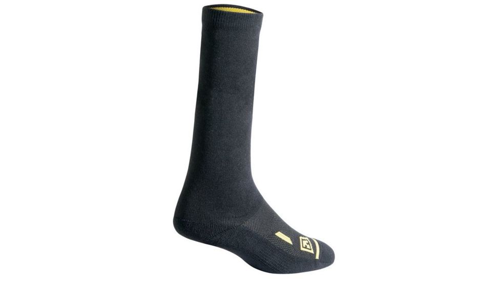 First Tactical Ctn 6in Duty Socks 3-Pk, Black, Small/Medium 160001-019-S/M