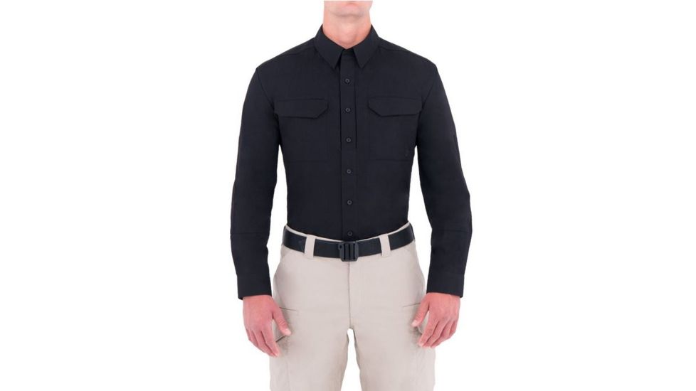 First Tactical Mens Specialist Tactcl Ls Sh, Black, 4XL Regular 111003-019-4XL-R