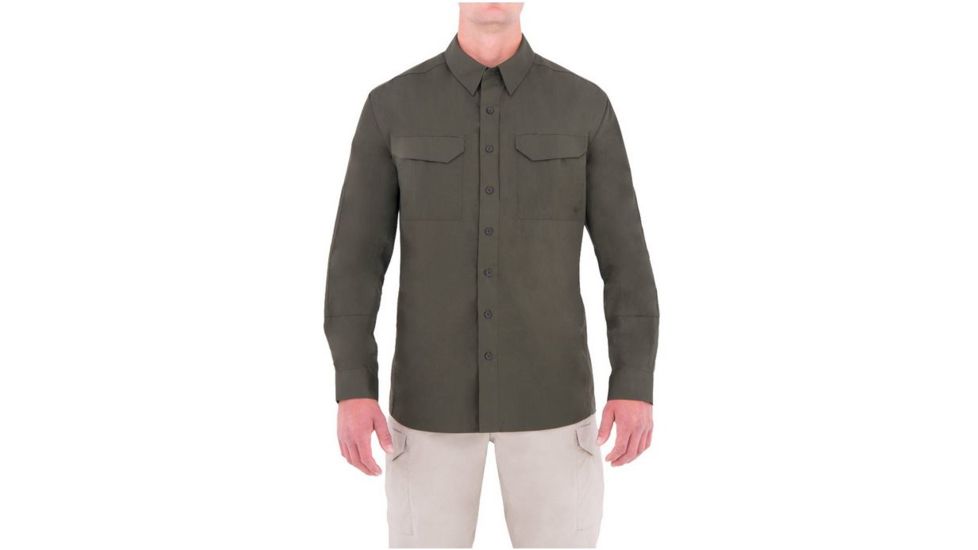 First Tactical Mens Specialist Tactcl Ls Sh, OD Green, Extra Large Regular 111003-830-XL-R