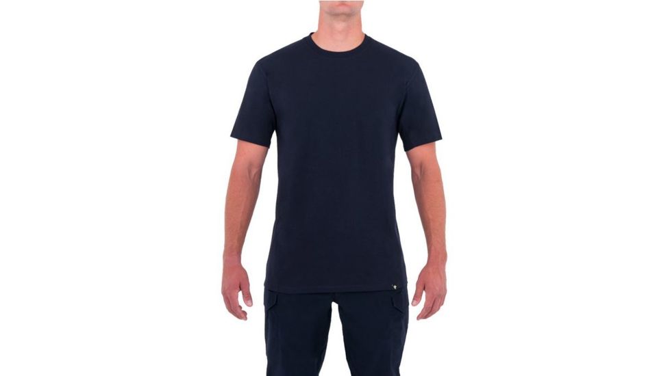 First Tactical Mens Tactix Cotton S/S Tee, Midnight Navy, Small 112501-729-S
