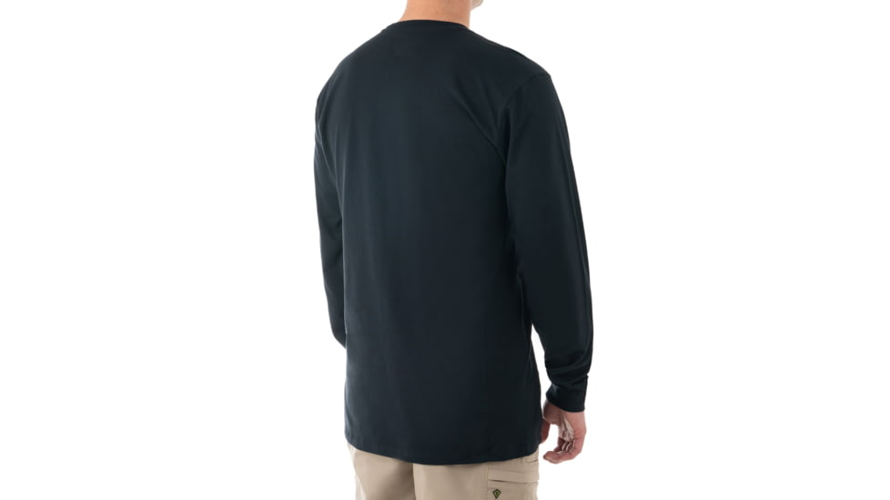 First Tactical Tactix Long Sleeve Chest Pocket T-Shirt - Mens, Midnight Blue, Regular/3XL, 111510-729-3XL