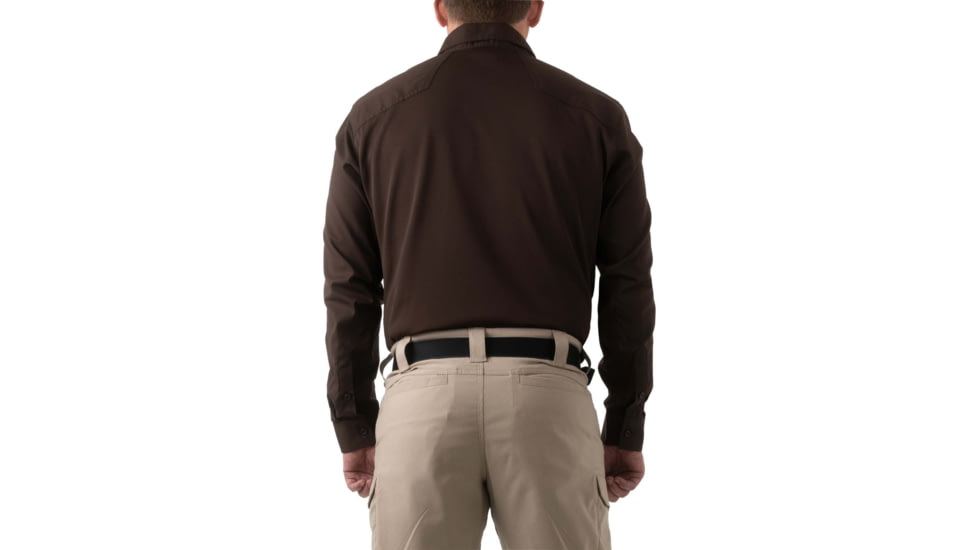 First Tactical V2 PRO Performance Shirt, Regular Fit - Mens, Kodiak Brown, Small, 111015-182-S-R