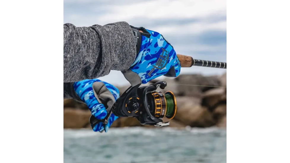 Fish Monkey Free Style Custom Fit Glove, Off Shore, 2XL, FM22-OFFSHORE-XXL