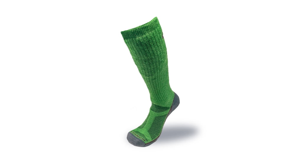 Fish Monkey OTC Back Country Series Mediumweight Over The Calf Socks, Sage, L, SM325-SGE-L