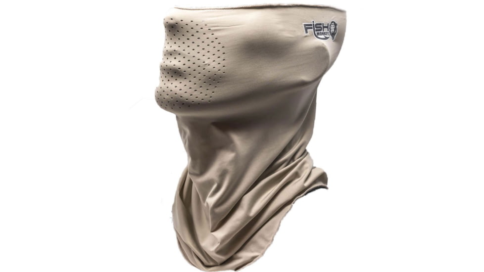 Fish Monkey Performance Face Guard, Lt Grey, One size, FM40-NLTGREY