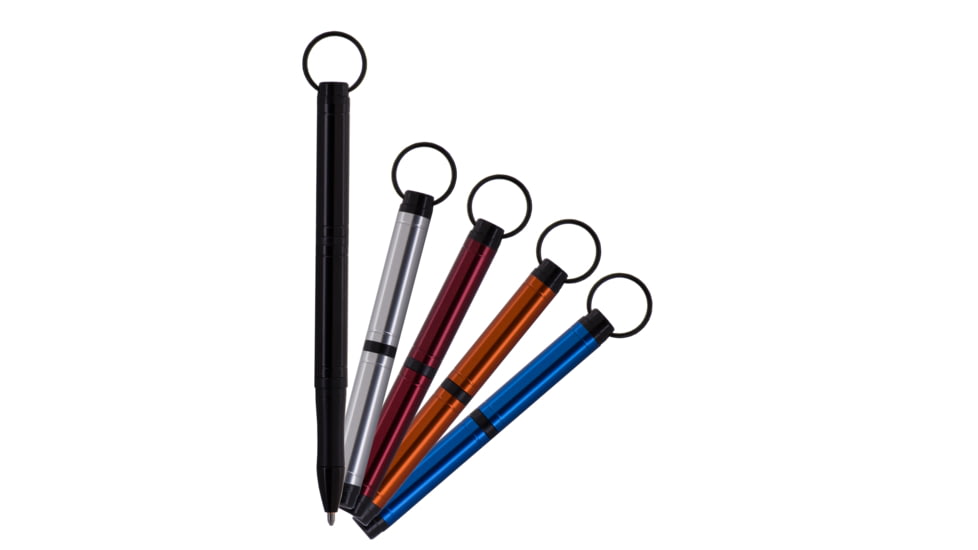 Fisher Space Pen Backpacker Aluminum w/Key Chain Space Pen, Black, FSPBP-B