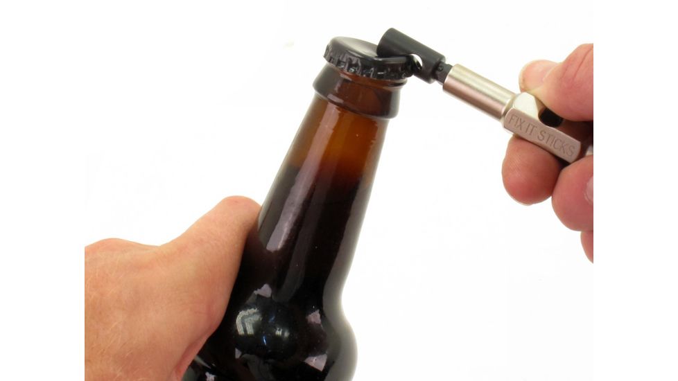 Fix It Sticks Bottle Opener Attachment, .25in Hex Base, Black, FISBOP
