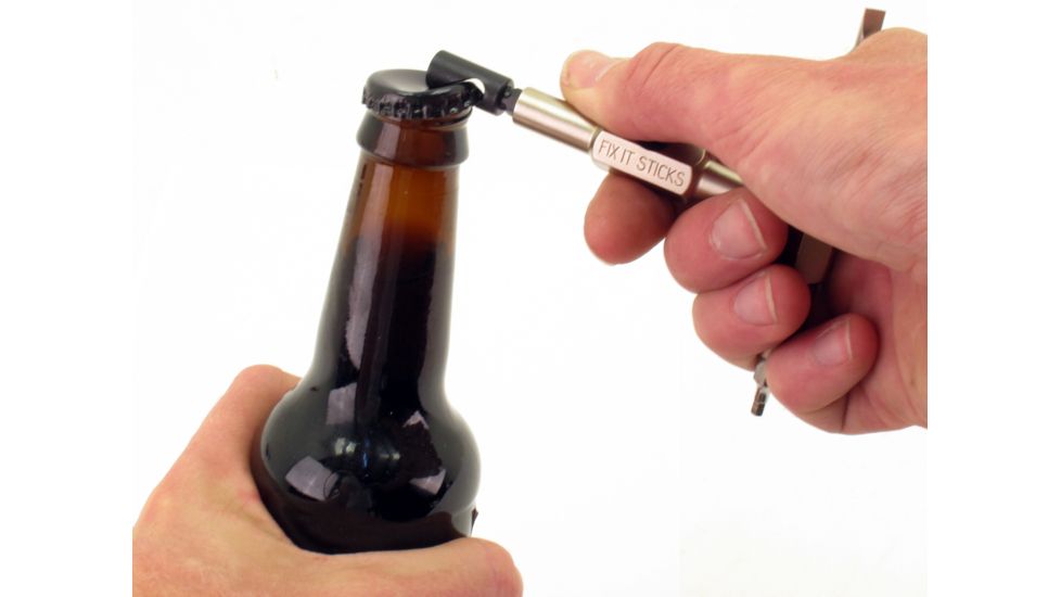 Fix It Sticks Bottle Opener Attachment, .25in Hex Base, Black, FISBOP