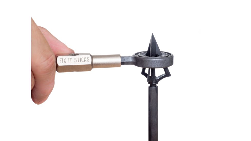 Fix It Sticks Broadhead Wrench Attachment, .25in Hex Base, Black, FISBHWP