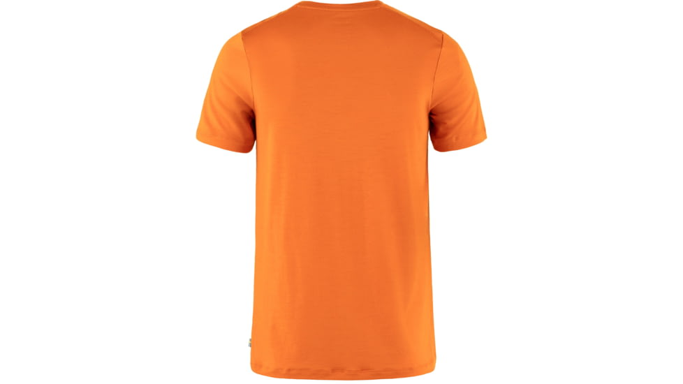 Fjallraven Abisko Wool Short Sleeve - Mens, Sunset Orange, Extra Large, F87193-207-XL
