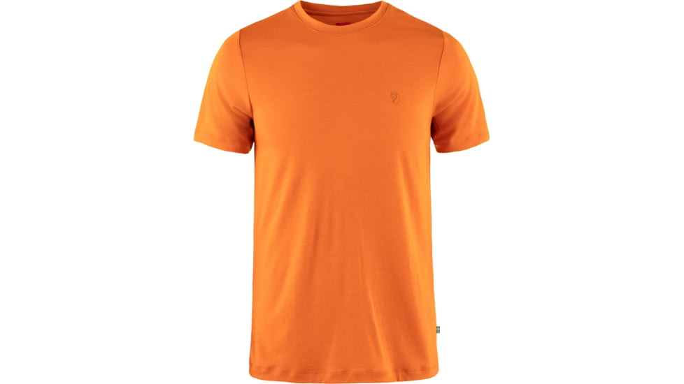 Fjallraven Abisko Wool Short Sleeve - Mens, Sunset Orange, Extra Large, F87193-207-XL