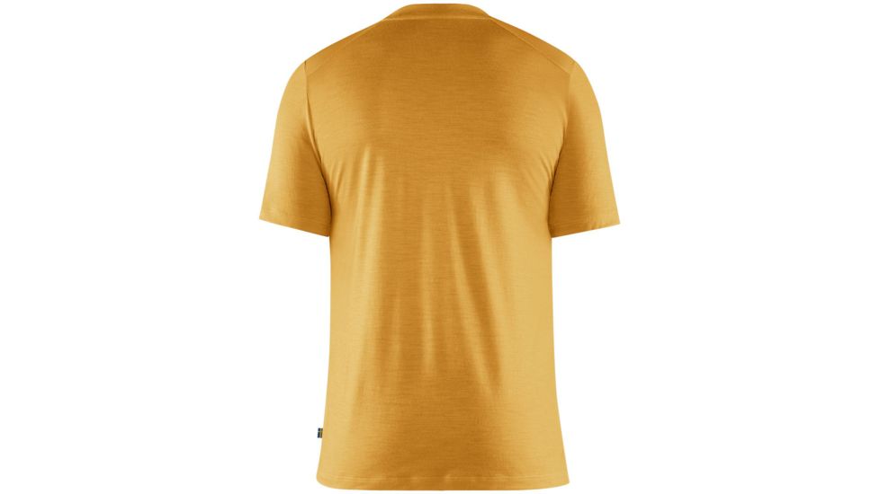 Fjallraven Abisko Wool Short Sleeve T-Shirt - Mens, Ochre, Large, F87193-160-L