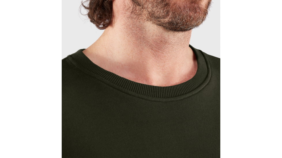 Fjallraven Logo Sweater - Mens, Deep Forest, Medium, F84142-662-M