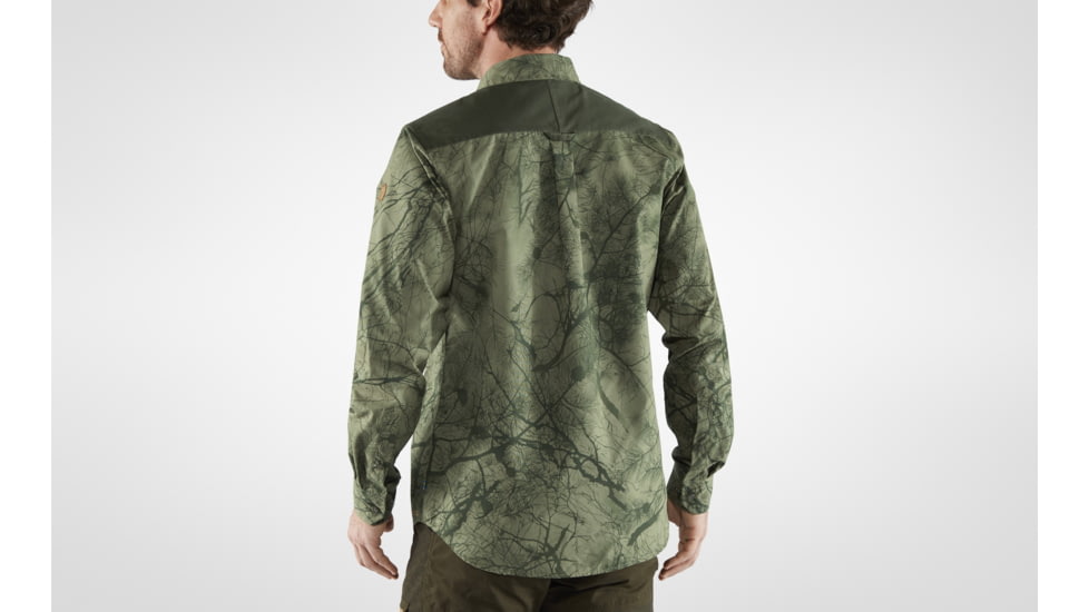 Fjallraven Varmland G-1000 Shirt - Mens, Green Camo/Deep Forest, Extra Large, F87326-626-662-XL