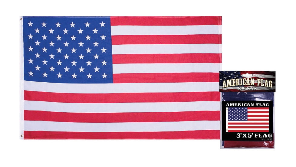 Flags American Flag, 3' X 5', Polyester Construction, SFLUSA