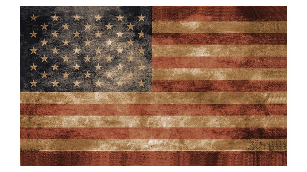 Flags USA Vintage Flag 3x5, 3' X 5', Vintage Look Usa Flag, Two Metal Grommets, Polyester Construction, R7283