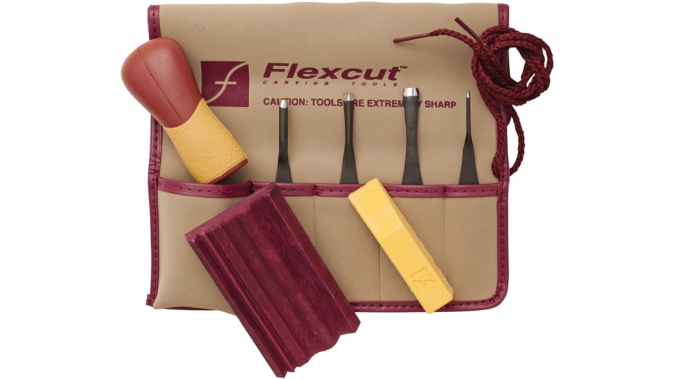 Flexcut 5 Piece Printmaking Set Knife, 5/16in, 1/8in, SK130