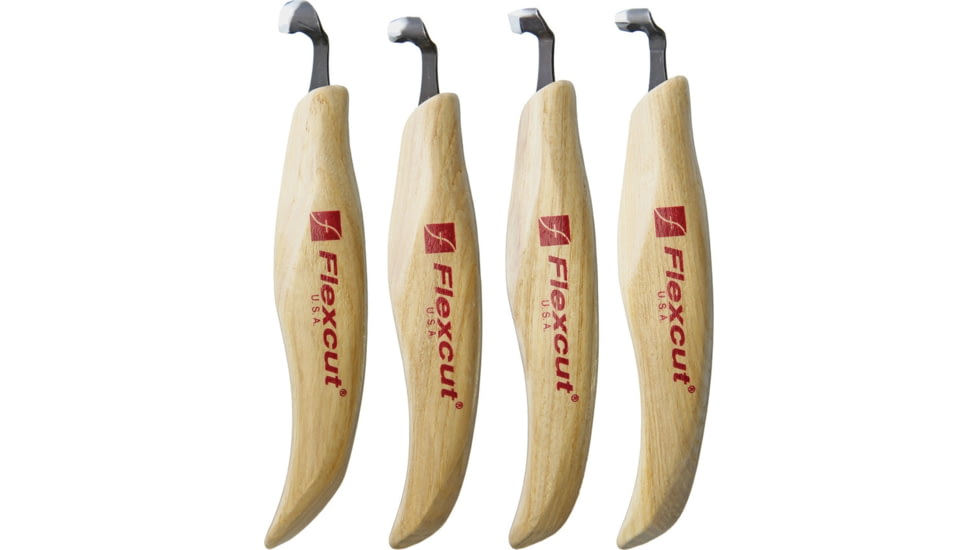 Flexcut Right-Handed Four Piece Scorp Knife Set, KN150