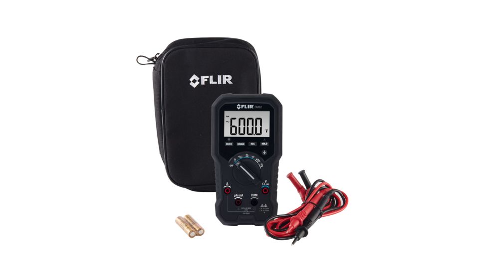 FLIR Instruments DM62 TRMS Digital Multimeter with non-Contact Voltage, Black DM62