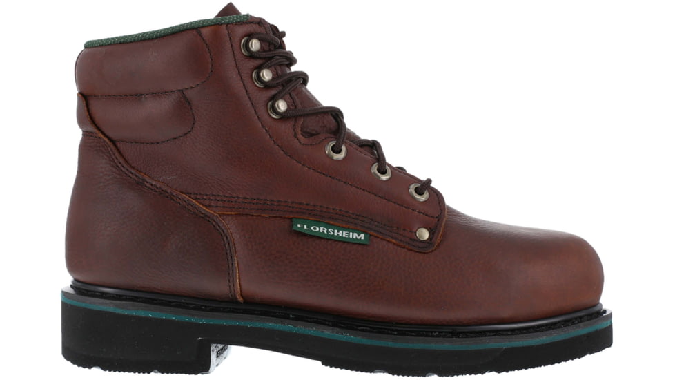 Florsheim Utility Plain Toe 6in. Boot, Brown, 10 FE665-BRN-10-MEN-E