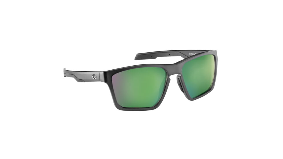Flying Fisherman 7761GAG Sandbar Sunglasses, Matte Crystal Gray Frame, Green Mirror Lenses, 7761GAG