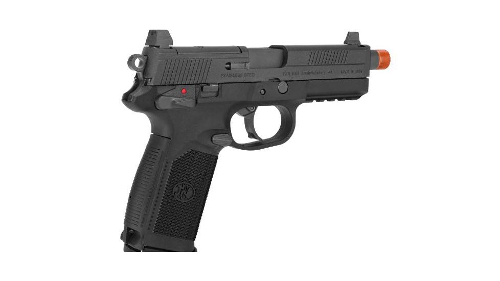 FN Herstal Licensed FNX-45 Tactical Airsoft Gas Blowback Pistol by VFC, Black, Small, 200508 - CB3A-FNS-BK01