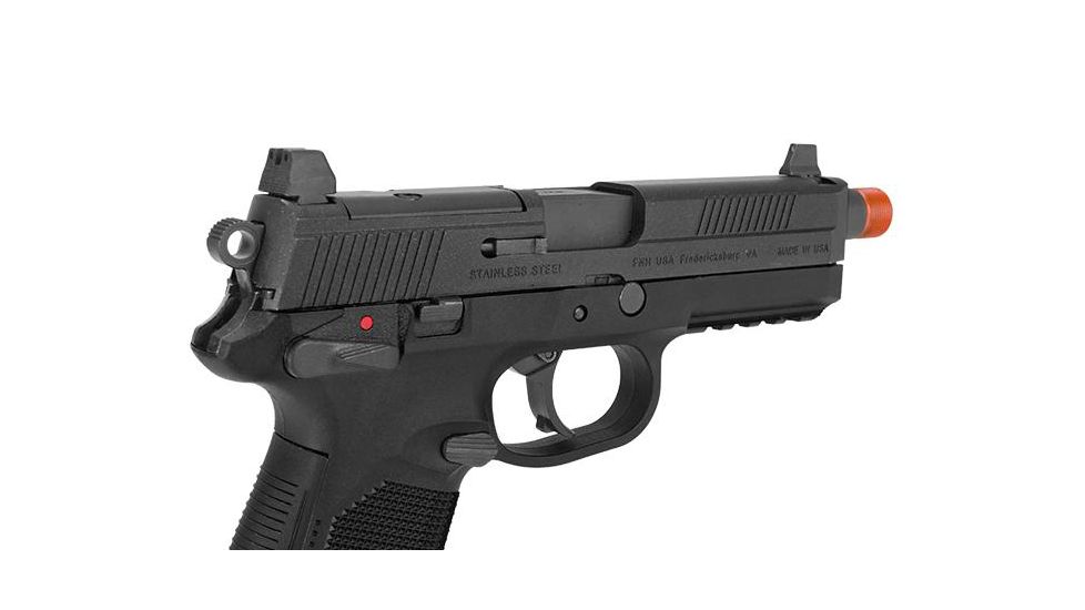 FN Herstal Licensed FNX-45 Tactical Airsoft Gas Blowback Pistol by VFC, Black, Small, 200508 - CB3A-FNS-BK01