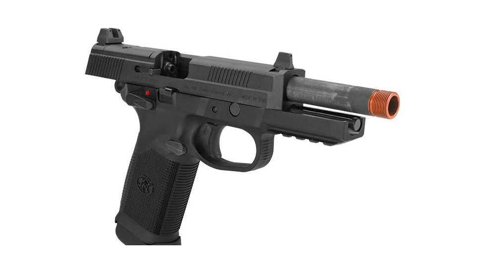 FN Herstal Licensed FNX-45 Tactical Airsoft Gas Blowback Pistol by VFC, Black, Small, 200508 - CB3A-FNS-BK01