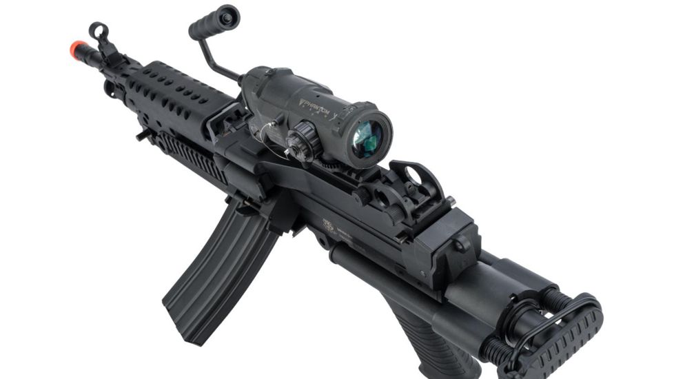 FN Herstal Licensed M249 Para Featherweight Airsoft Machine Gun, Standard, Black, Large, 95084