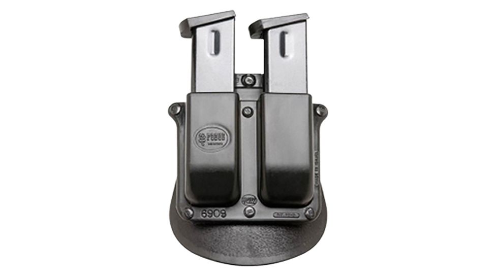 USED Fobus Evo Double Magazine Belt Pouch, 9mm 357 and 40 Cal, Black, 6909NDBH, EDEMO1, Used, Condition Fair, Scratches