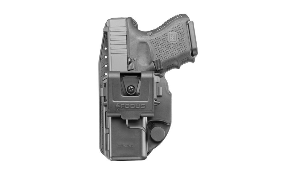 Fobus Appendix Holster, Adjustable Belt Clip, Ambidextrous, Glock 26/27, Black APN26