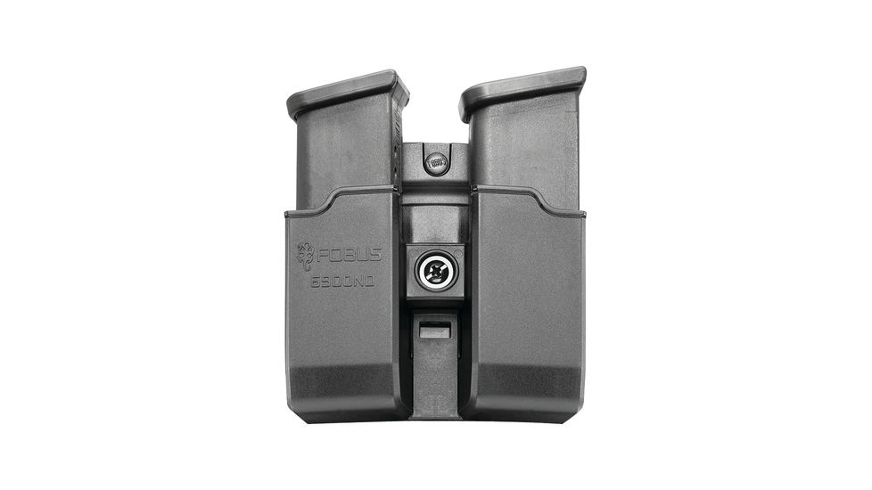 Fobus Belt Double Stack Magazine Pouch For Glock/H&amp;K USP 9mm/.40, Black, 6900NDBH