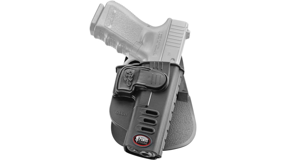 Fobus CH Series OWB Holster Belt, Glock 17, 19, 22, 23, 31, 32, 34, 35, 45, Left Hand, Black, GLCHLHBH