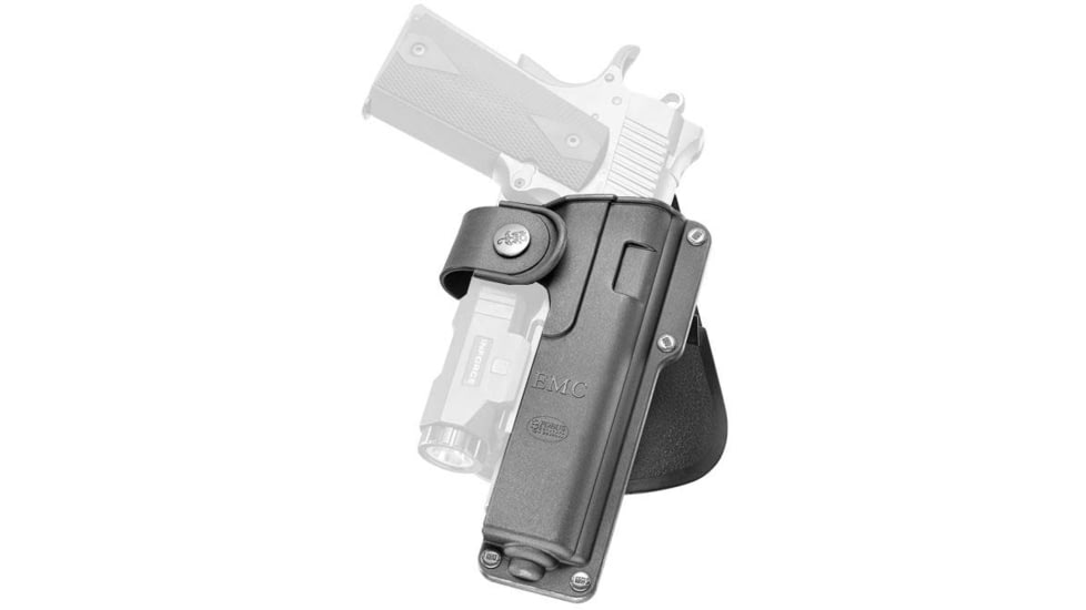 Fobus EMC Polymer OWB Paddle Holster, Browning Hi-Power/1911, Right Hand, Black, EMC