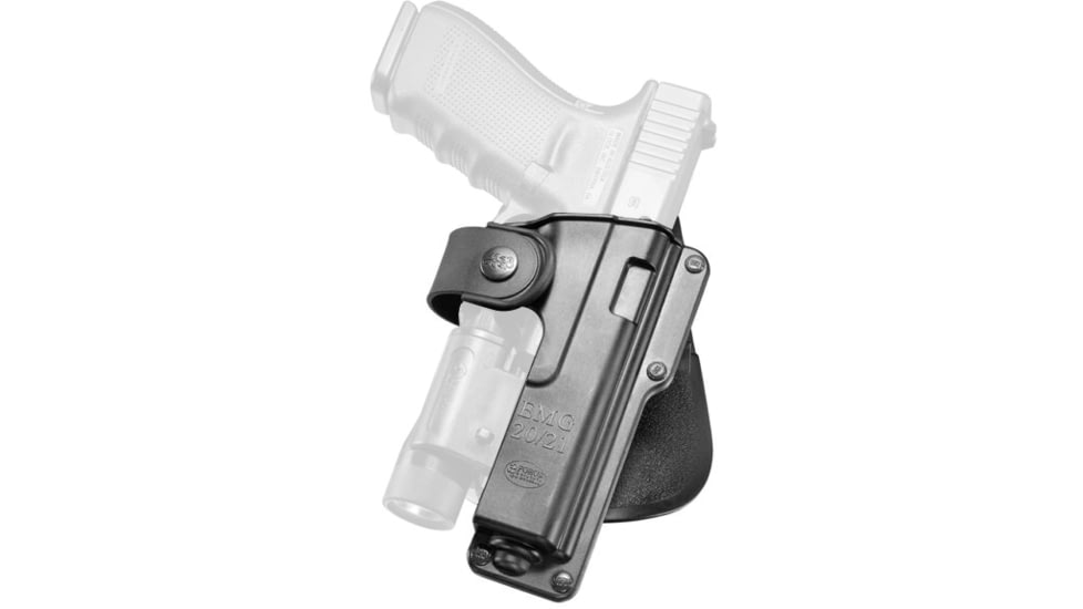 Fobus EMG 20/21 Polymer OWB Paddle Holster, Glock 20/21/21SF/37 Right Hand, Black, EMG2021