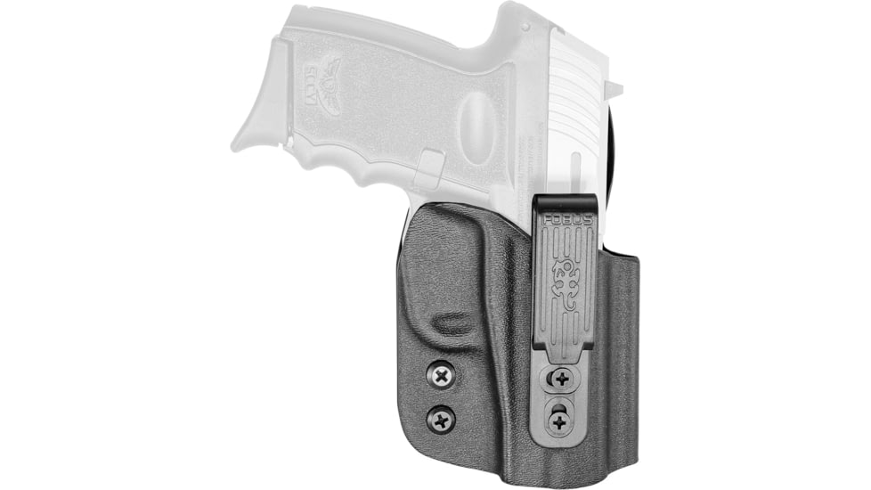 Fobus Injection Molded Polymer OWB Belt Holster, SCCY DVG-1, Smith &amp; Wesson M&amp;P Shield, Black, SWSBHND