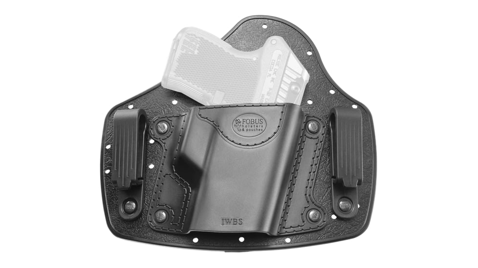Fobus IWB Standard Cut Holster, Small Frame Pistols, Right, Black, IWBS