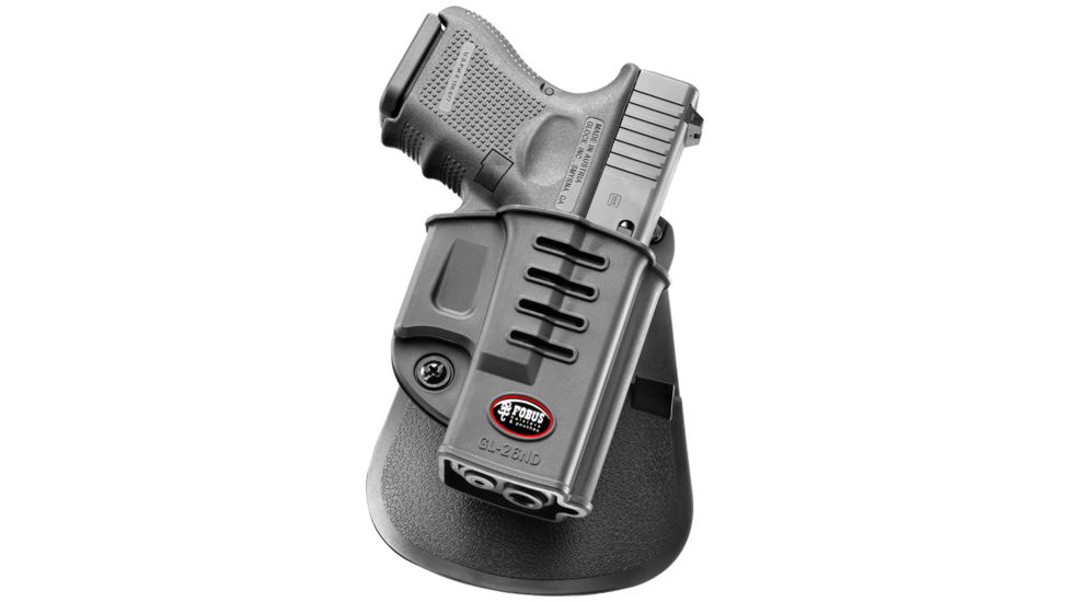 Fobus Roto Paddle Left Hand Holster for Glock 26, 27, and 33, GL26NDRPL