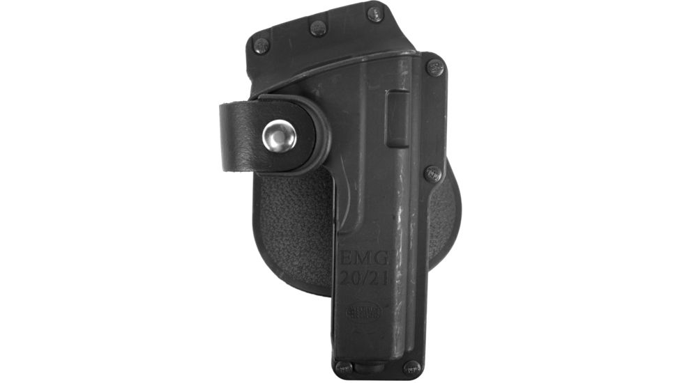 Fobus Tactical Roto Paddle Holster, Right Hand, Black - Fits Glock 21 20 37 w/ Light - GLT21RP