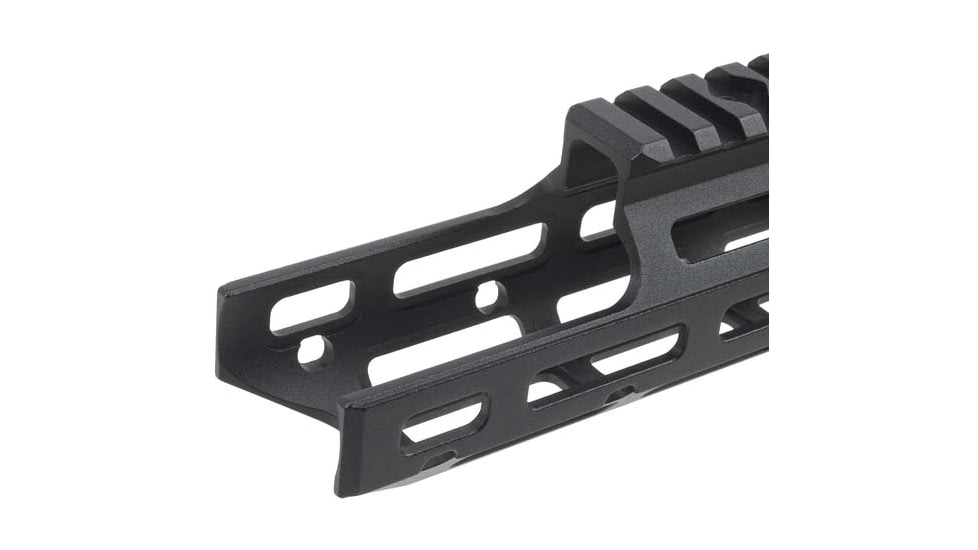 Fortis Manufacturing CaCamber AR15 M-Lock Rail System, 11.7in, Mid FSB Cutout, Black, 117-ML-FSB