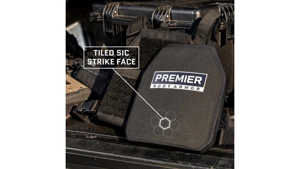 Fortis Manufacturing GT/RF2 Level III+ Armor Plate, Multi-Curve, 10x12in, Black, FOR-9503