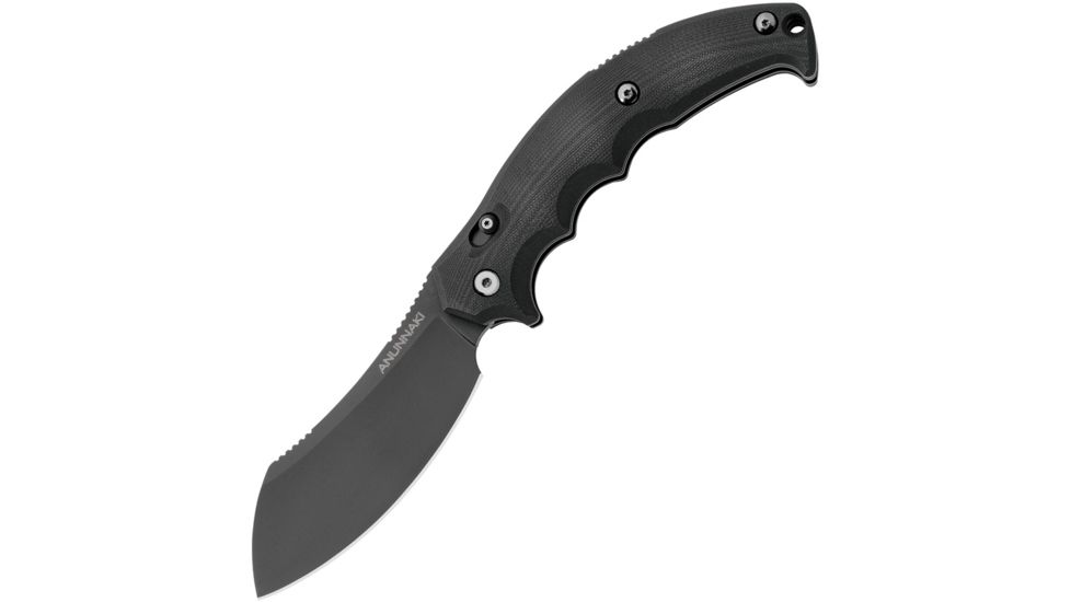 Fox Anunnaki Lockback Folding Knife,4.5in,Standard Edge,Sheepsfoot,Black,G10 Handle FOX003