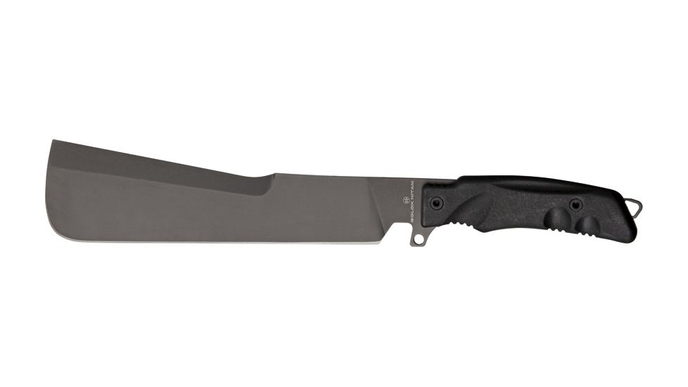 Fox Golok Hitam, 8.875in, Cobalt Utility Blade, Black Forprene Handle FOX9CM03B