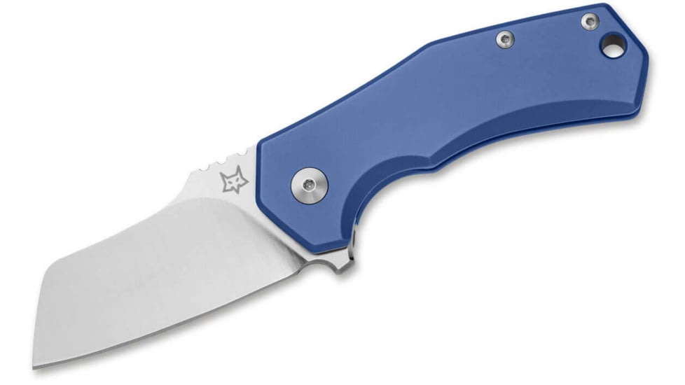 Fox Italico Folding Knife, 2.36in, M390, Titanium Blue Handle, 01FX897