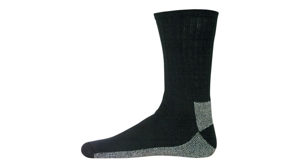 Fox Outdoor Chukka Coolmax Boot Sock, Black, Large, CBS-BL L