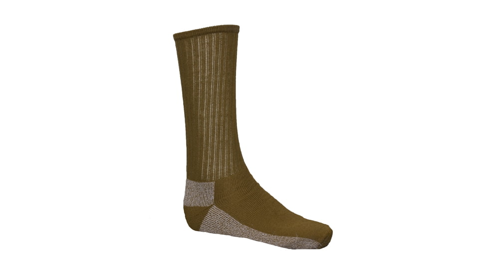 Fox Outdoor Chukka Coolmax Boot Sock, COYOTE, Large, CBS-COYOTE L